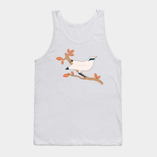 White Bali Myna Tank Top